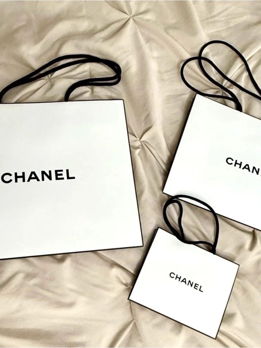 Luxury Shopping Bags & Gift Box Bundle | Chanel,Louis Vuitton,Dior